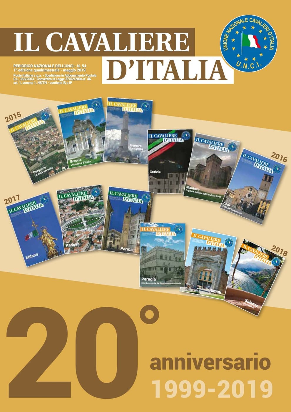 Cerimonia dell'Unione Nazionale Cavalieri d'Italia